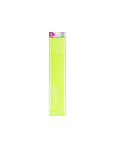 Papel crespon liderpapel 50 cm x 2,5 m 34g/m2 amarillo fluorescente