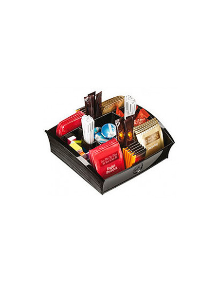 Bandeja organizadora cep con 11 compartimentos poliestireno color negro especial para snacks