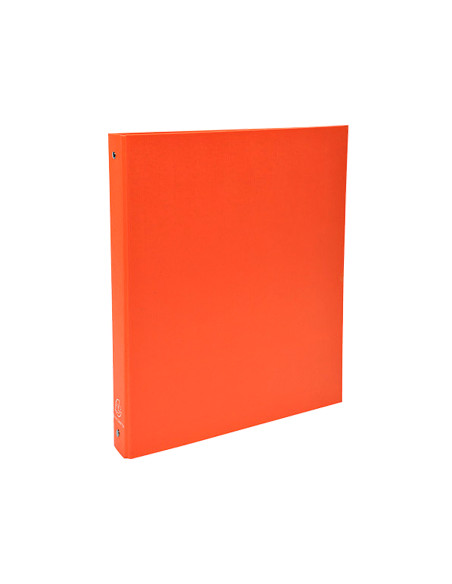 Carpeta de 4 anillas 30mm redondas exacompta din a4 carton forrado naranja