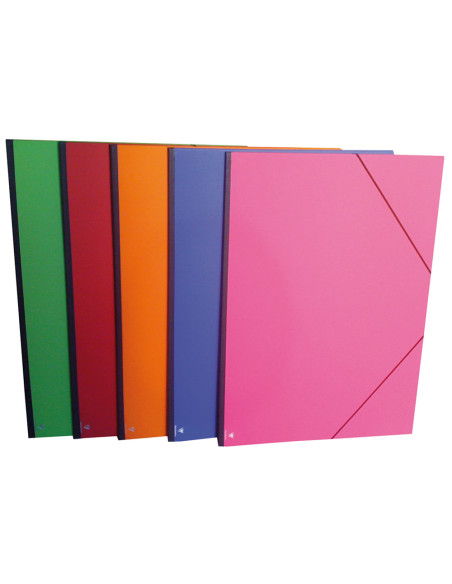 Carpeta planos clairefontaine din a3 con gomas carton gofrado colores surtidos