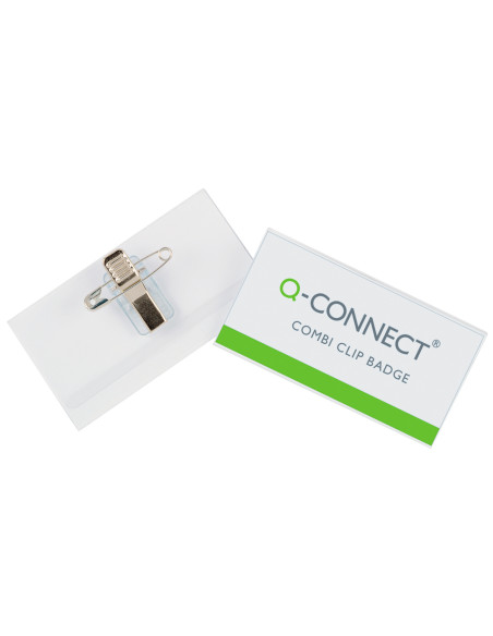 Identificador q-connect con pinza e imperdible kf17458 54x90 mm