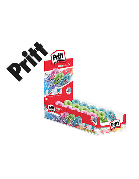 PRITT CORRECTOR MICRO ROLLER 5MMX6M EXPOSITOR 15 UD C/SURTIDOS