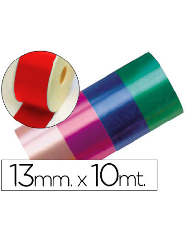 Cinta fantasia 10 mt x 13 mm rojo