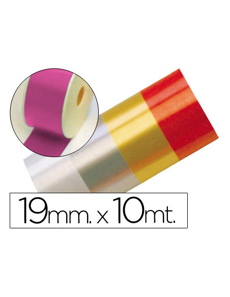 Cinta fantasia 10 mt x 19 mm fucsia