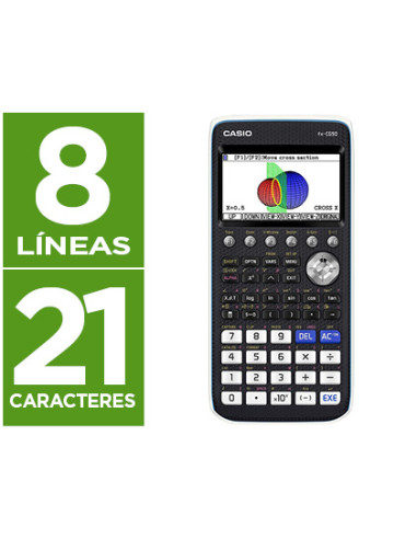 CASIO CALCULADORA GRÁFICA FX-CG50 PANTALLA COLOR ALTA RESOLUCIÓN 216X384 PX NEGRO