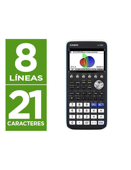 CASIO CALCULADORA GRÁFICA FX-CG50 PANTALLA COLOR ALTA RESOLUCIÓN 216X384 PX NEGRO