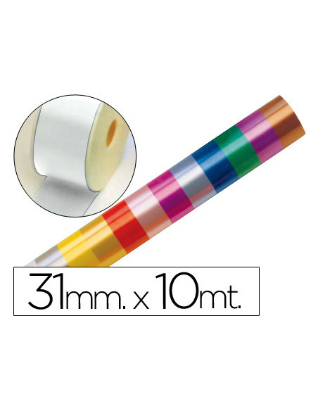 Cinta fantasia 10 mt x 31 mm blanco