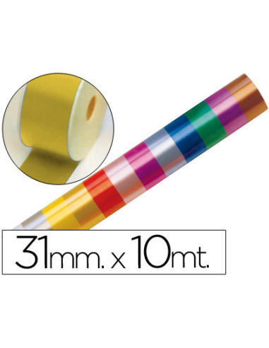 Cinta fantasia 10 mt x 31 mm oro