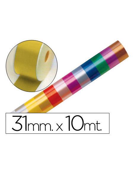 Cinta fantasia 10 mt x 31 mm oro