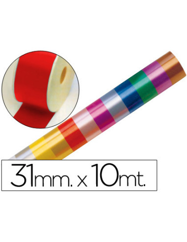 Cinta fantasia 10 mt x 31 mm rojo