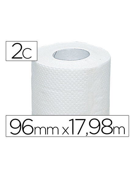 Papel higienico olimpic 2 capas-96,3mm ancho x 17,98m largo paquete de 4 rollos