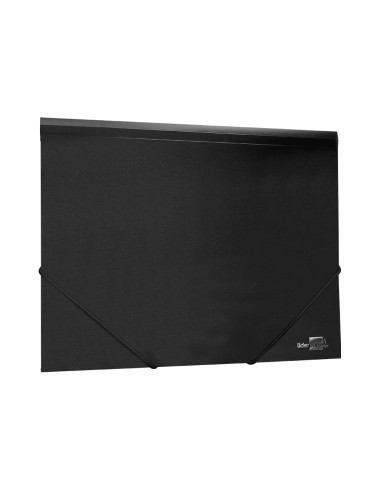 Carpeta liderpapel gomas solapas 38725 polipropileno din a4 negro opaco