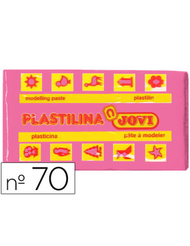 Plastilina jovi 70 rosa unidad tamaño pequeño