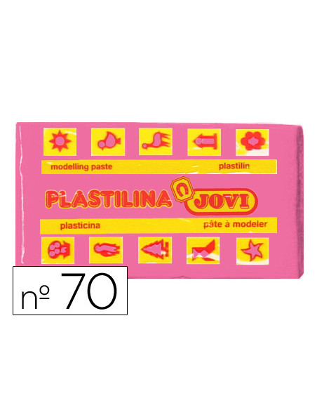 Plastilina jovi 70 rosa unidad tamaño pequeño