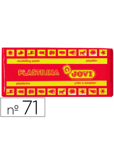 JOVI PLASTILINA SCHOOL CAJA 15 PASTILLAS 150GR ROJO