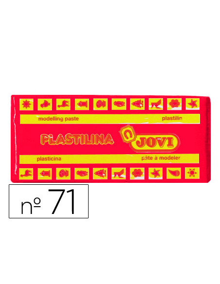 JOVI PLASTILINA SCHOOL CAJA 15 PASTILLAS 150GR RUBÍ