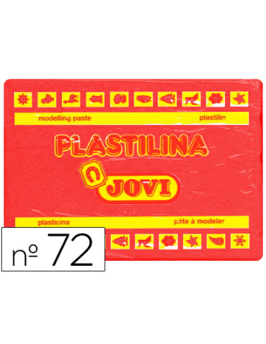 JOVI PLASTILINA CAJA 15 PASTILLAS 350GR UNICOLOR ROJO