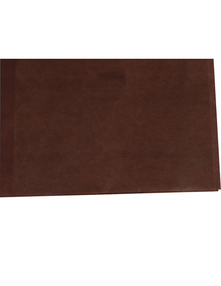 Papel seda liderpapel marron 52x76 cm 18 gr paquete de 25 hojas