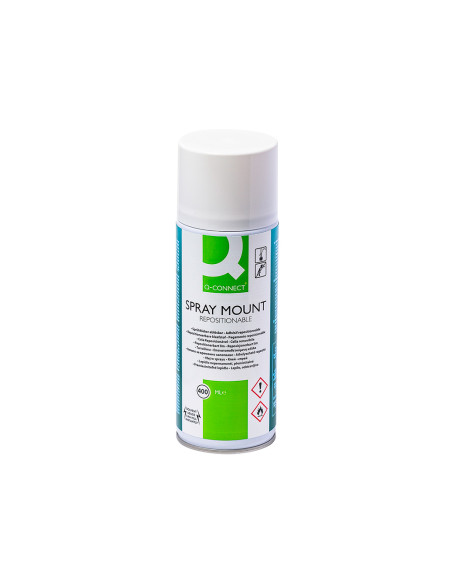 Pegamento q-connect spray quick mount adhesivo reposicionable bote de 400 ml