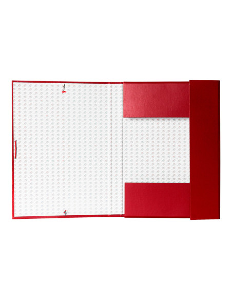 Carpeta proyectos liderpapel folio lomo 30mm carton forrado roja