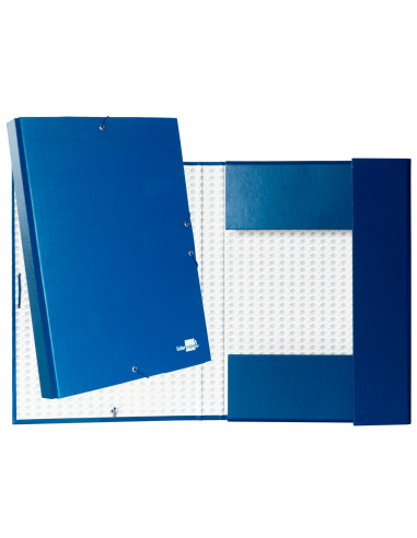 Carpeta proyectos liderpapel folio lomo 30mm carton forradoazul