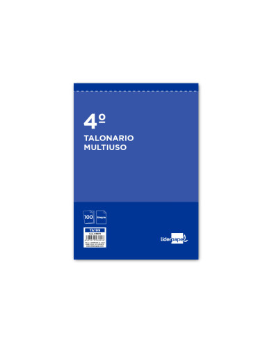 Talonario liderpapel multiusos cuarto original t199