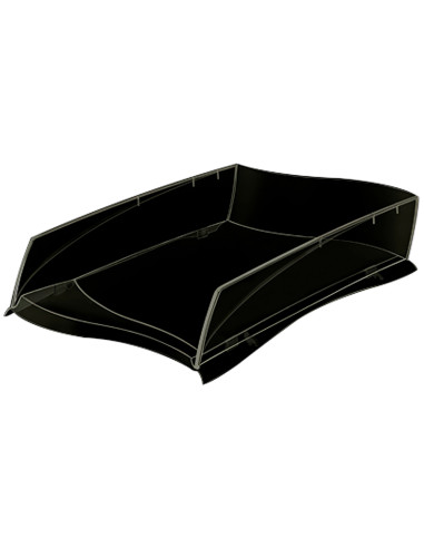 Bandeja sobremesa cep ellypse greenspirit plastico negra 380x275x82 mm