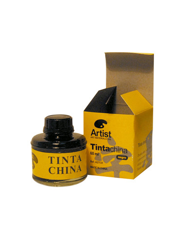 Tinta china artist negra bote 60 ml