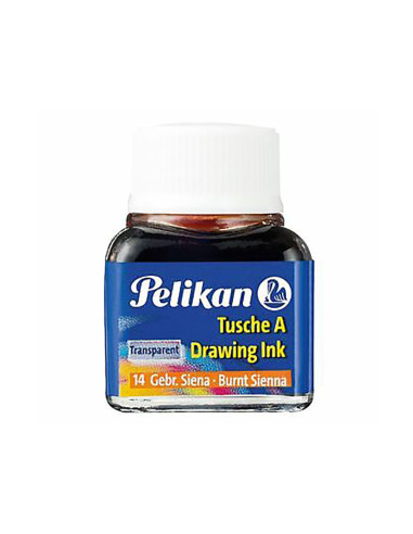 Tinta china pelikan siena tostada bote de 10 ml