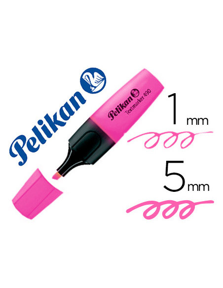 Rotulador pelikan fluorescente textmarker 490 rosa