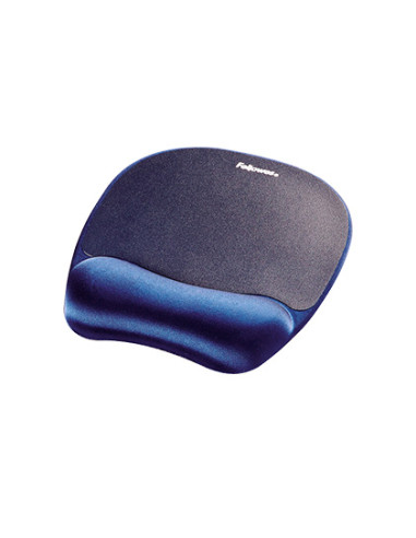 FELLOWES ALFOMBRILLA CON REPOSAMUÑECAS MEMORY FOAM AZUL