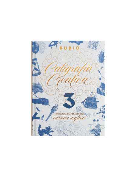 Libro de caligrafia rubio creativa 3 manual para enamorados de la cursiva inglesa 120 paginas tapa dura