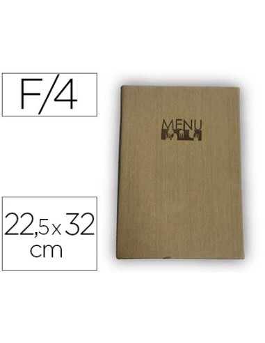 Porta menus liderpapel pu con 4 fundas 22,5 x 32 cm