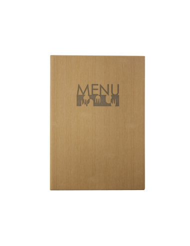 Porta menus liderpapel pu con 4 fundas 16,5 x 23,5 cm