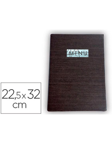 Porta menus liderpapel pu con sujeccion en esquinas para 2 hojas 22,5 x 32 cm