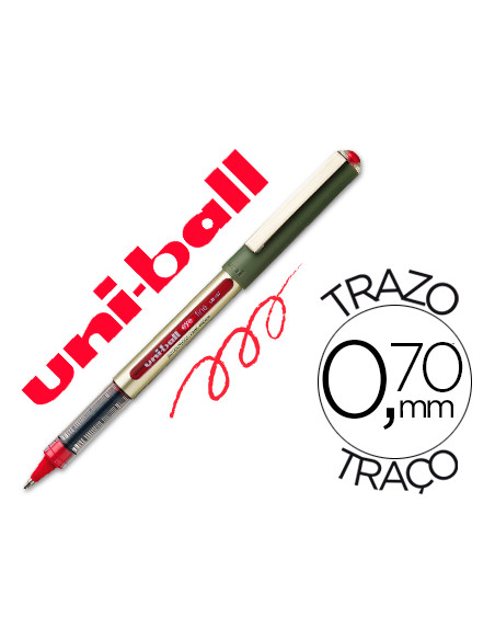 UNIBALL ROLLERBALL EYE FINE UB-157 ROJO CAJA 12 UD