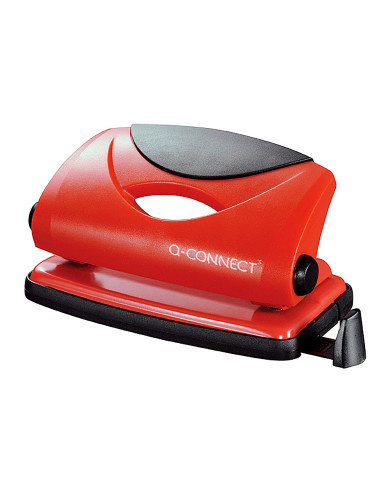 Taladrador q-connect kf02154 rojo abertura 1 mm capacidad 10 hojas