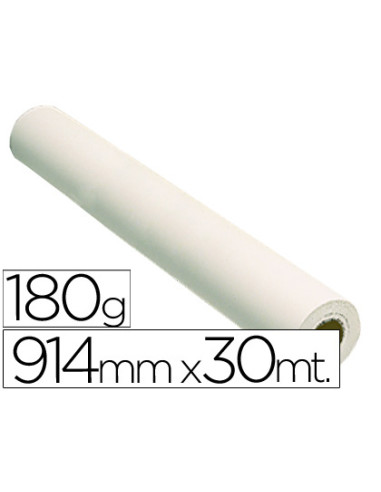 FABRISA ROLLO DE PAPEL PARA PLOTTER 914X115MM  X 30 M 180GR BLANCO GLOSSY FOTOGRÁFICO BRILLO