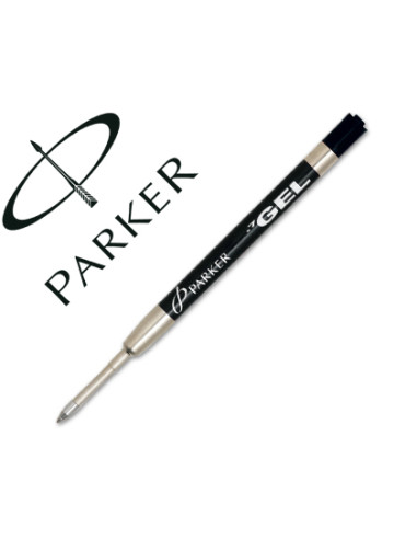 PARKER RECAMBIO BOLÍGRAFO QUINK FLOW PUNTA MEDIA GEL NEGRO BLISTER