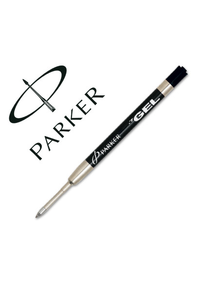 PARKER RECAMBIO BOLÍGRAFO QUINK FLOW PUNTA MEDIA GEL NEGRO BLISTER