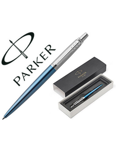 PARKER BOLÍGRAFO JOTTER WATERLOO BLUE TINTA AZUL ACERO AZUL CLARO