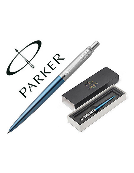 PARKER BOLÍGRAFO JOTTER WATERLOO BLUE TINTA AZUL ACERO AZUL CLARO