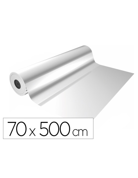 Papel de regalo basika polipropileno transparente bobina ancho 70 cm longitud 50 mt