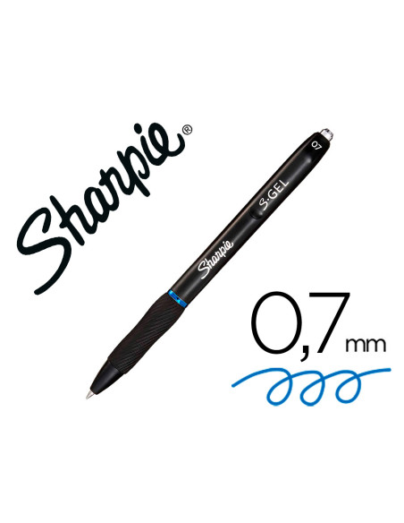 SHARPIE BOLÍGRAFO RETRÁCTIL 0.7MM GEL AZUL