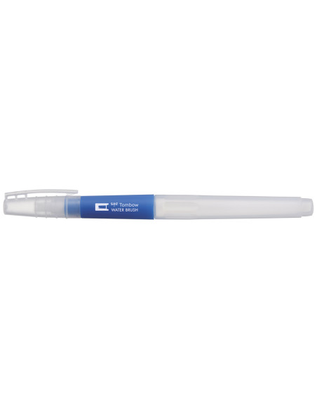 Pincel tombow water brush con deposito rellenable punta plana blister de 1 unidad