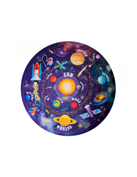 APLI PUZZLE CIRCULAR SISTEMA SOLAR 48 PIEZAS +5 AÑOS