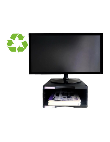 Soporte archivo 2000 para monitor poliester 100% reciclado con compartimento para formatos din a4 y folio