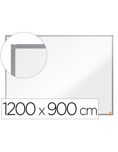 Pizarra blanca nobo essence acero vitrificado magnetica 1200x900 mm