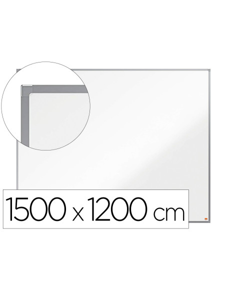 Pizarra blanca nobo essence acero vitrificado magnetica 1500x1200 mm