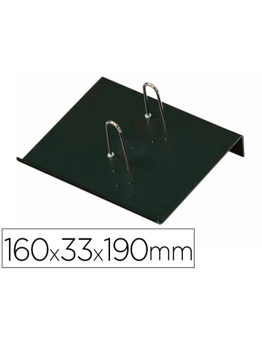 Portacalendario plastico faibo para bloc bufete 100% reciclable color negro 160x33x190 mm